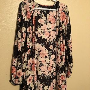 Billabong floral cardigan, light weight